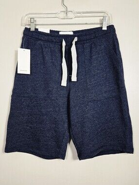 Reserved Men's Navy Blue Knit Sweatshorts, Size S ~ NWT